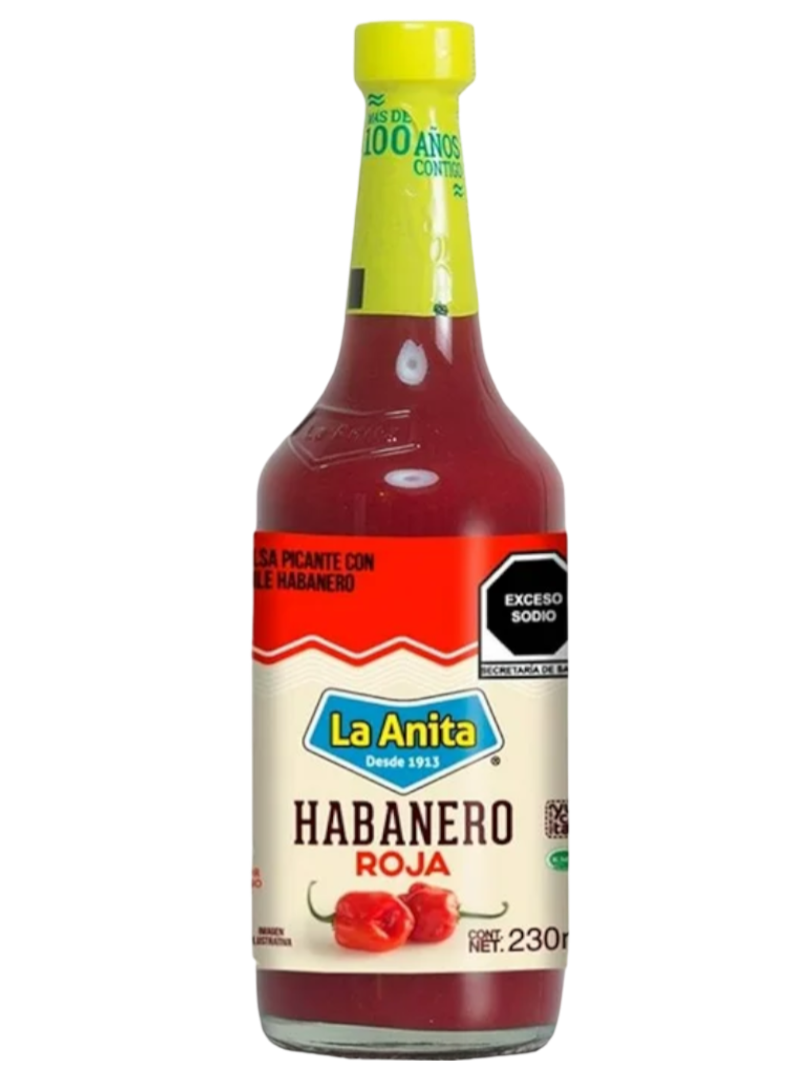 SALSA HABANERA ROJA LA ANITA 25/230 ML