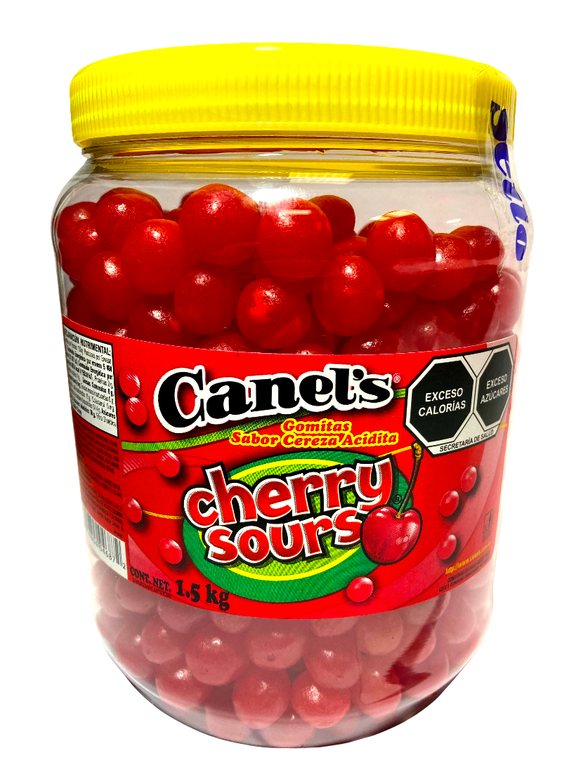 CANELS JELLY BEANS CHERRY 8/1.5 KGS.