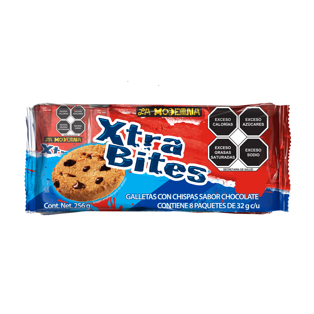 Galletas Xtra Bites La Moderna 256 G