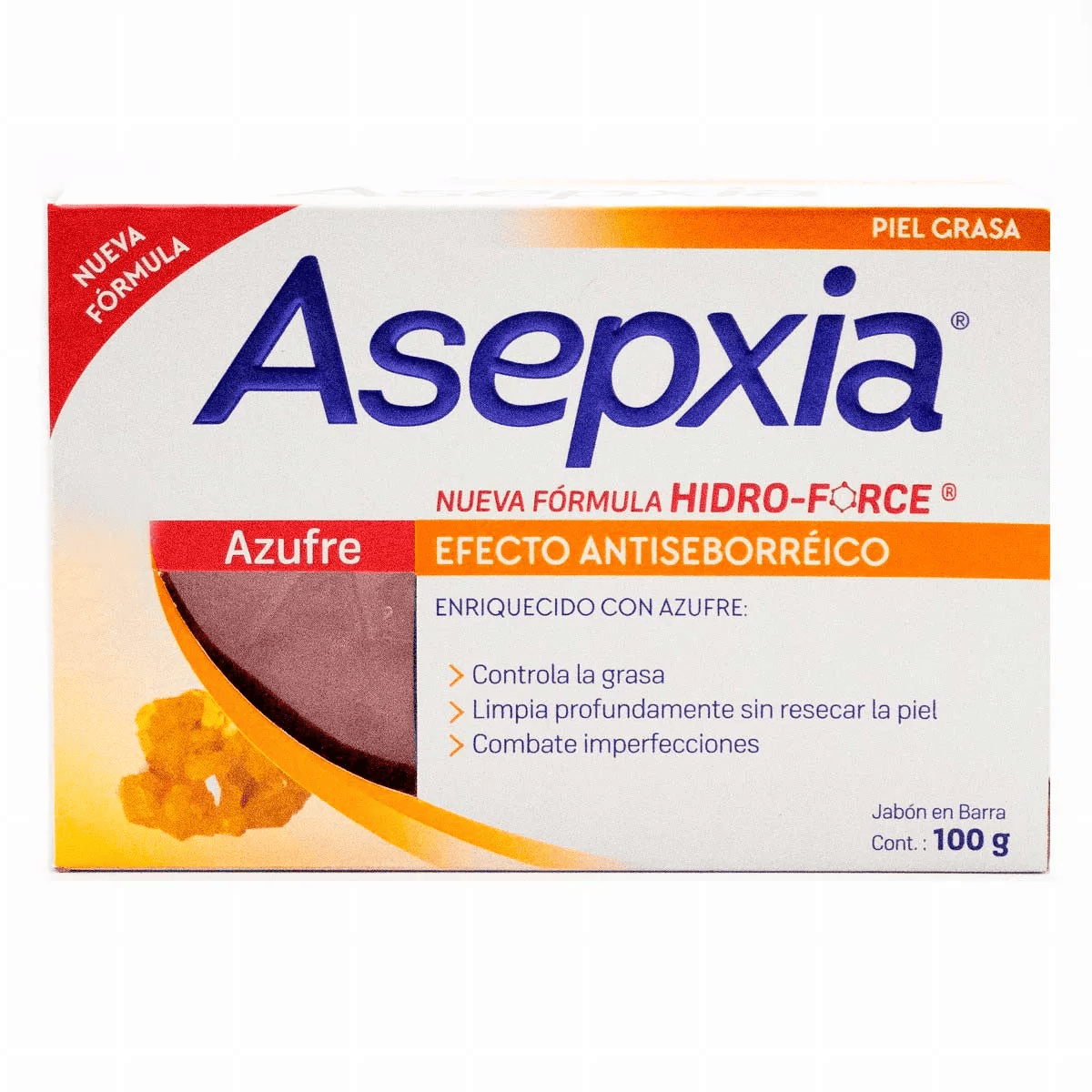 ASEPXIA JABON 20/100 GR AZUFRE