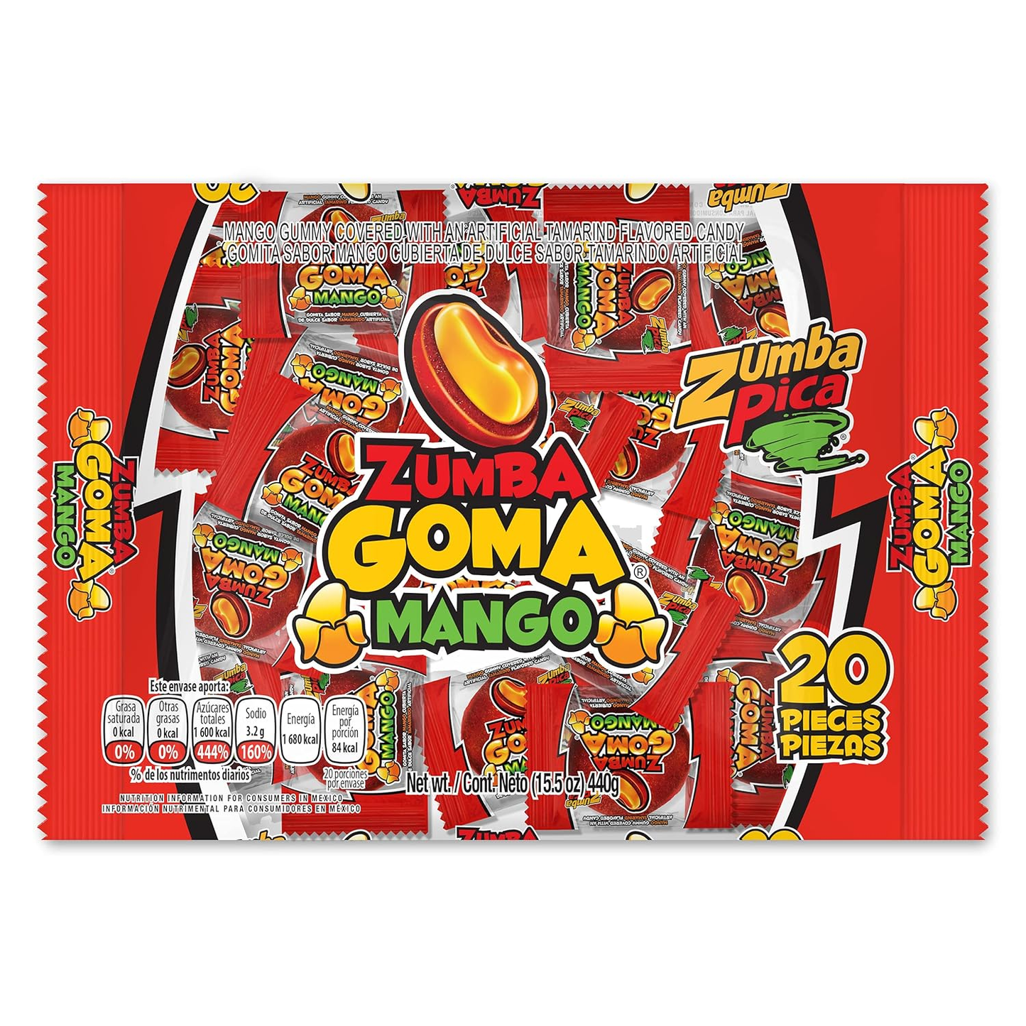ZUMBA MIX MGO/TAMDO CUCH 20/20 PZAS