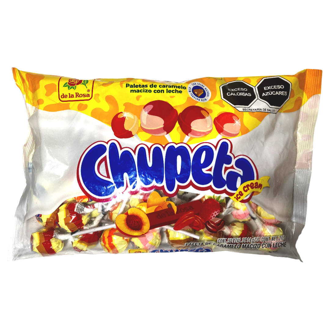 LA ROSA PAL CHUPETA ICE CREAM 12/50P