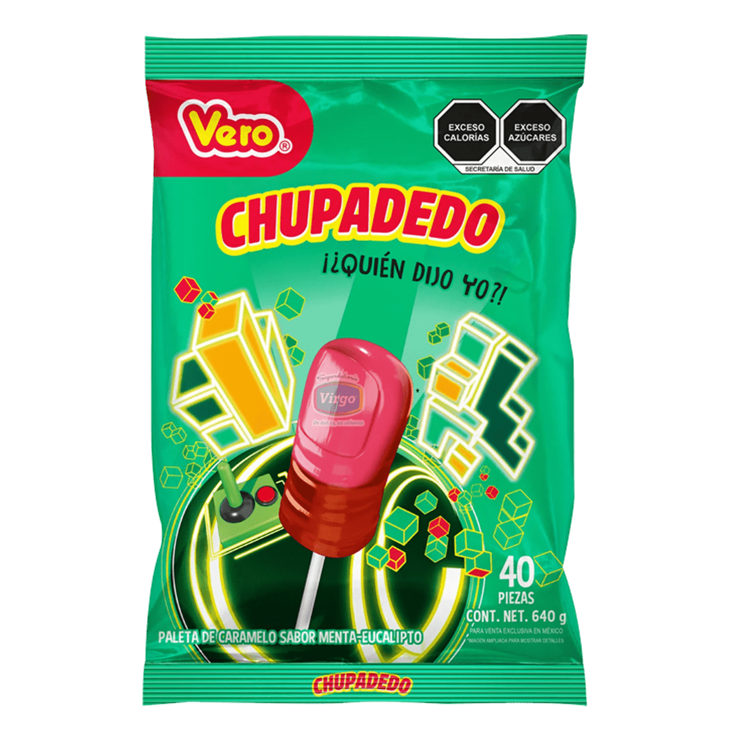 VERO PAL CHUPADEDO ROJO 24/40 PZAS