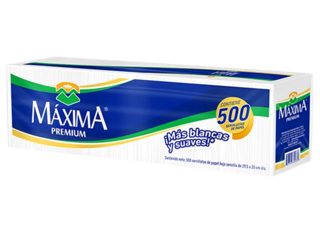 SERVILLETA MAXIMA RECT 12/500 PZA