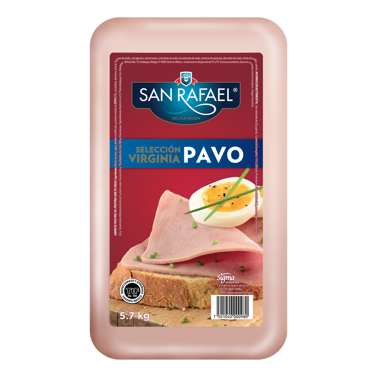 JAMON VIRGINIA DE PAVO SRF