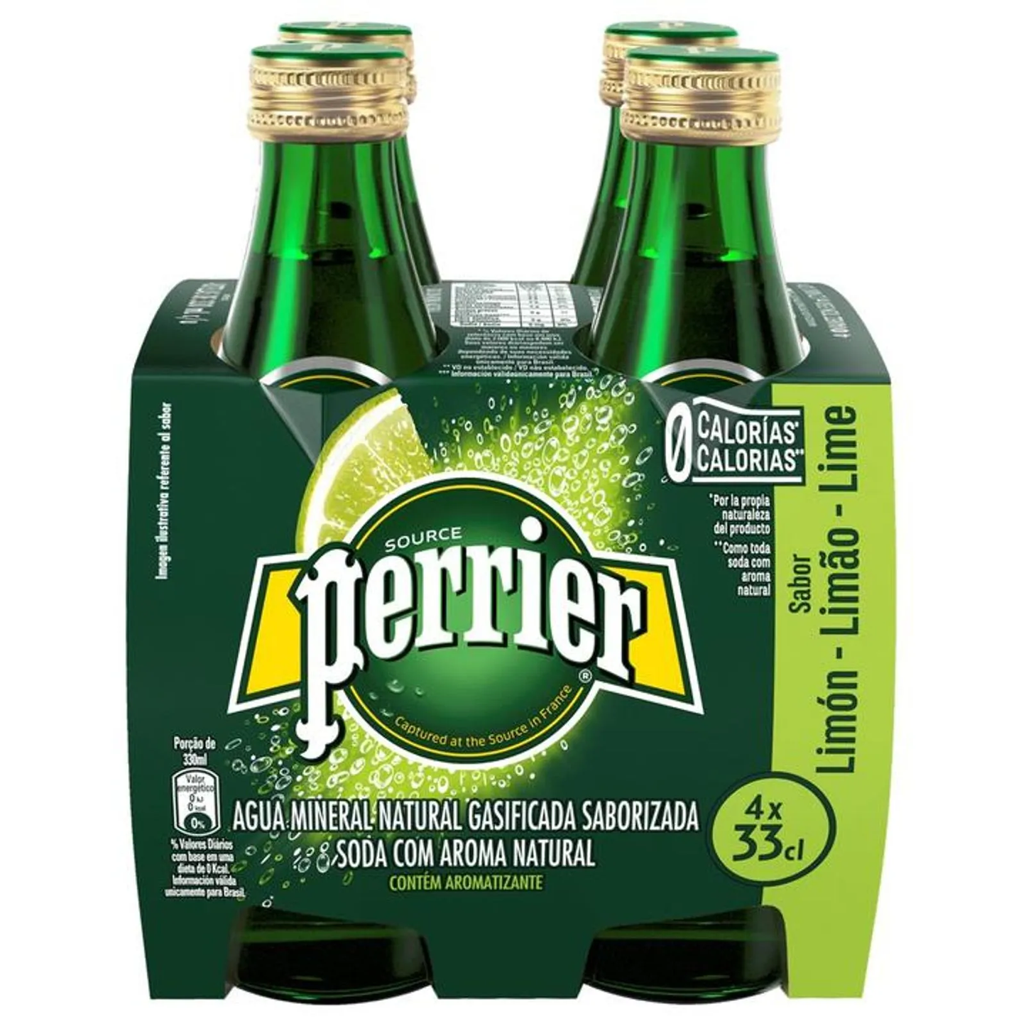 AGUA PERRIER 4PACK 1/4/330 ML