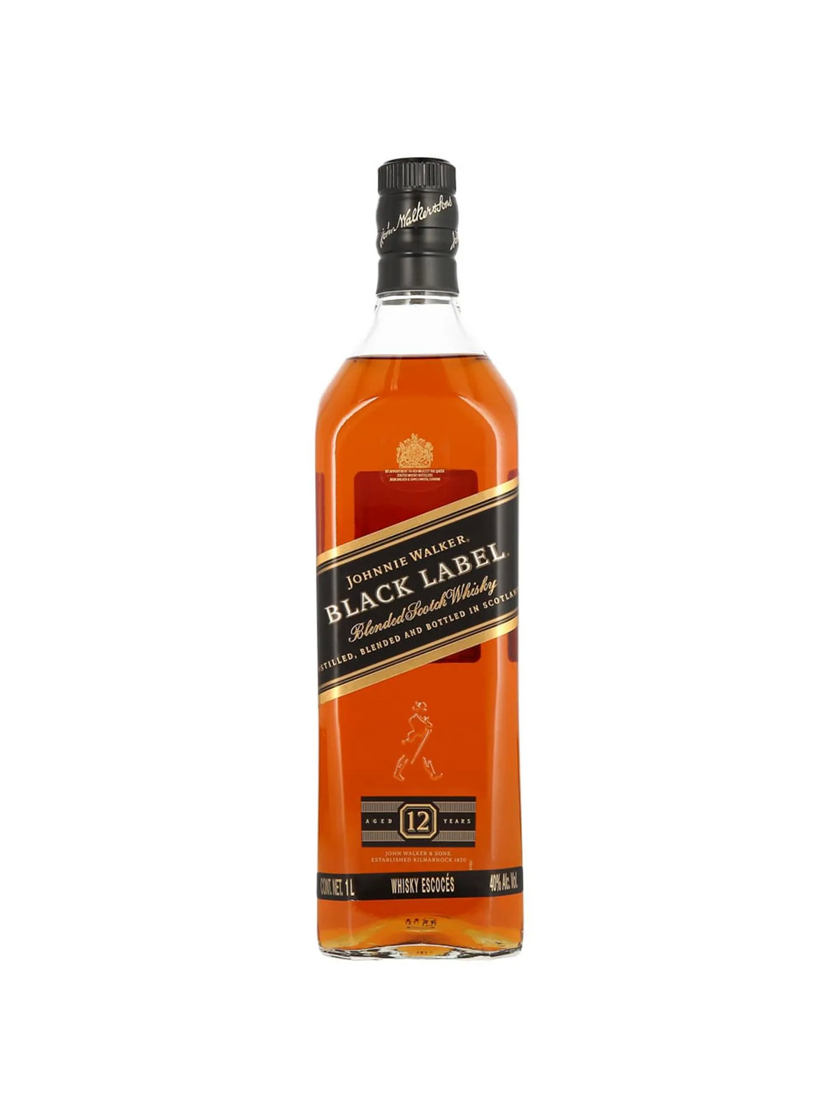 WHISKY JOHNNIE WALKER BLACK 12/1LT