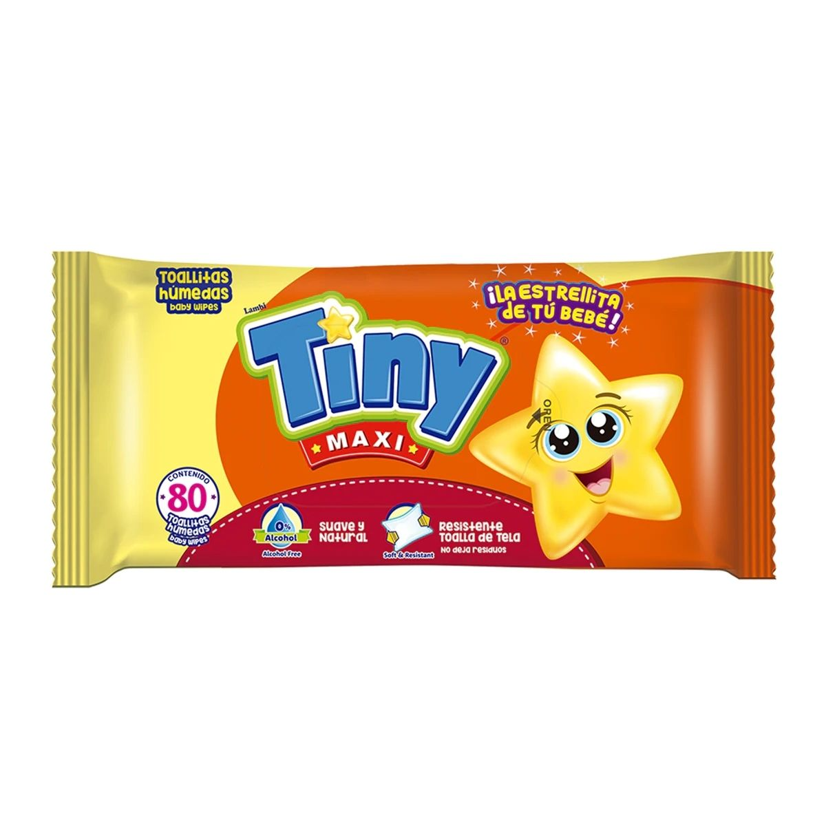 TOALLITA HUM.TINY 18/80 PZA