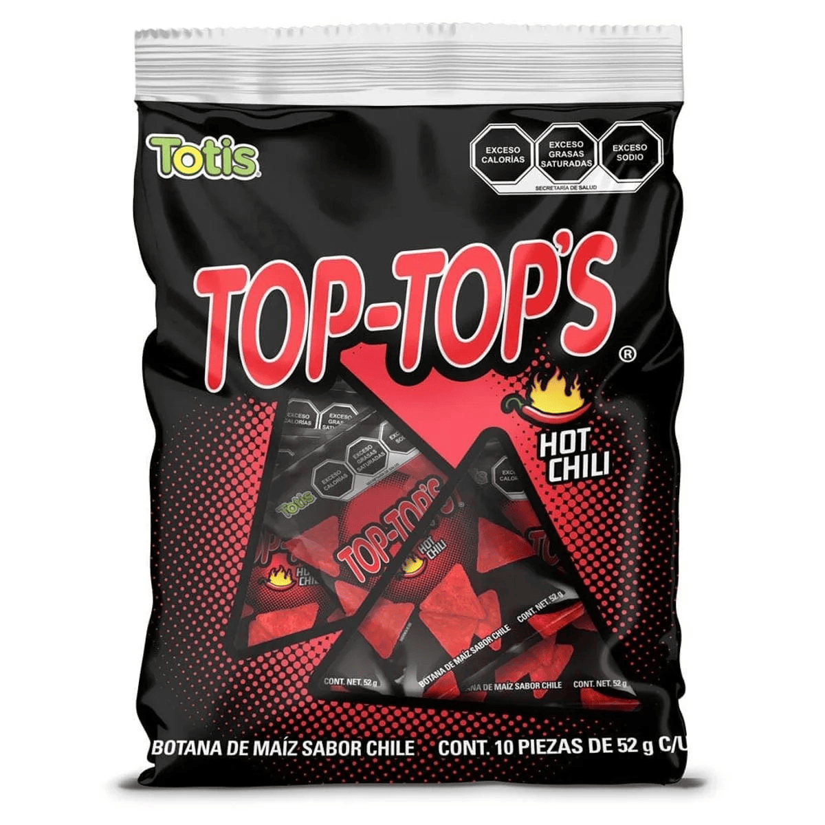 TOTIS TOP TOPS HOT CHILI 52GR 8/10P