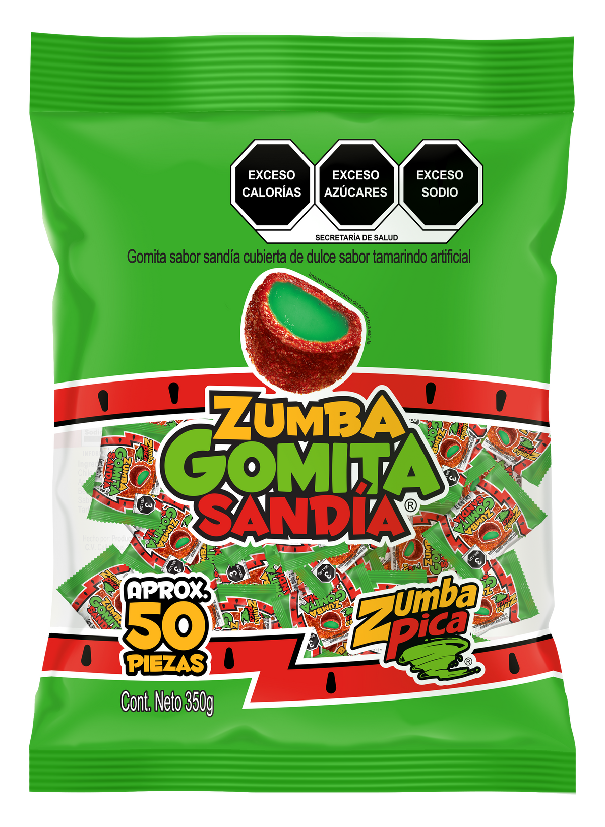 ZUMBA GOMITA SANDIA 24/50/350 GRS