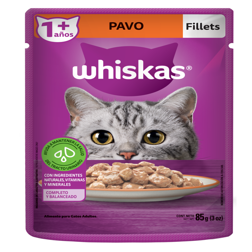 WHISKAS SOBRE PAVO 12/85 GR