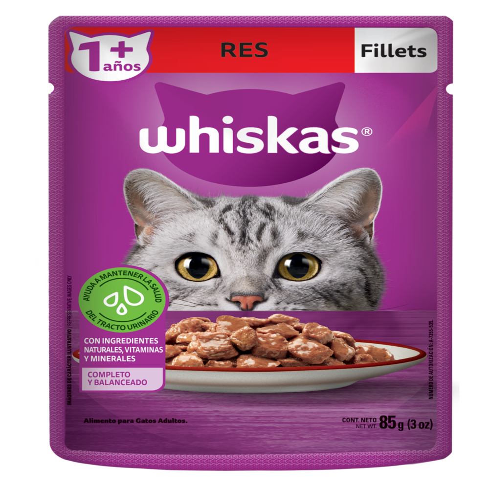 WHISKAS SOBRE RES 12/85 GR