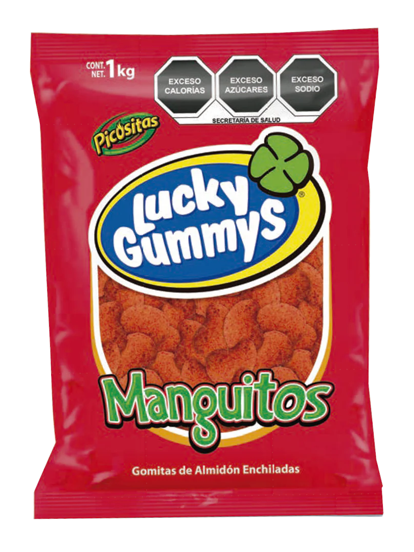 LUCKY GUMMYS MANGUITOS CHILE 8/1 KG