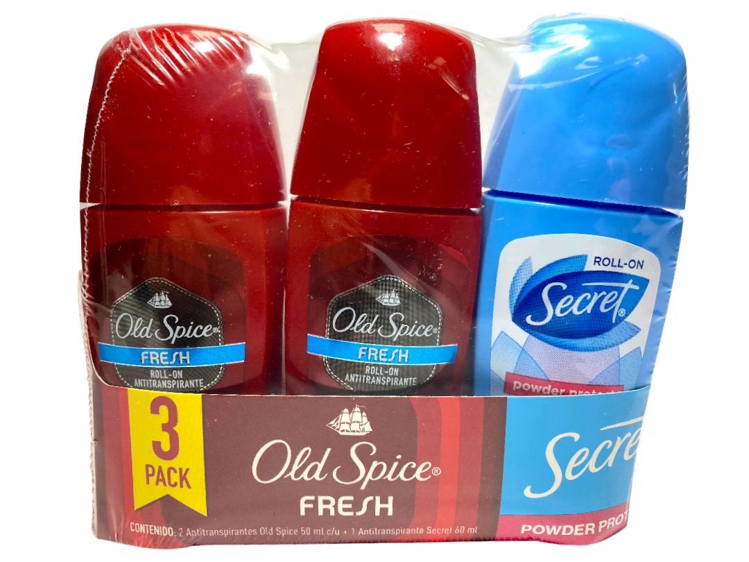 3PACK ROLL 4/3/1 SECRET FRESH/POWE