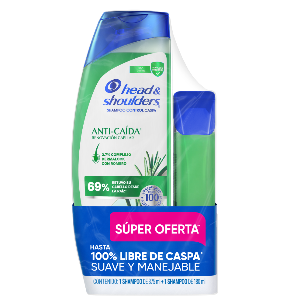 HEAD SHOU 10/375 MAS 180ML ANTICAIDA