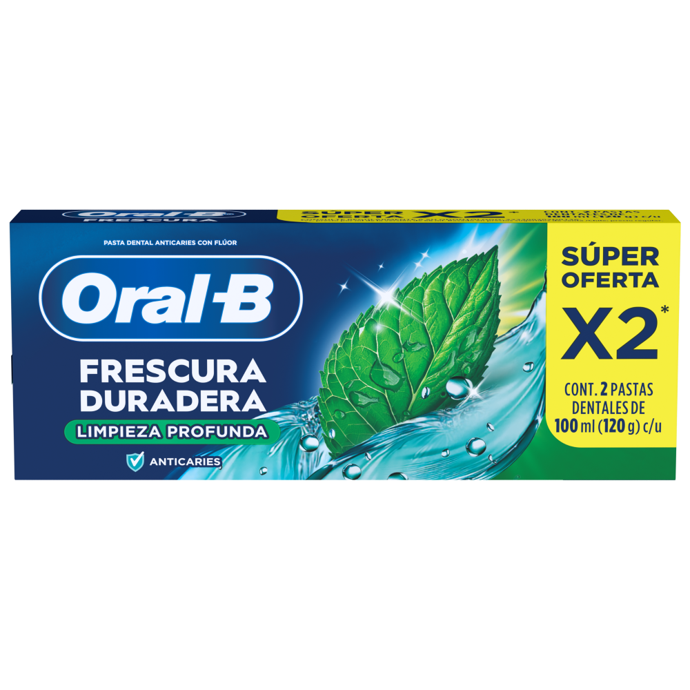 CREMA DENTAL ORAL B 12/2/100ML FRESC. DU