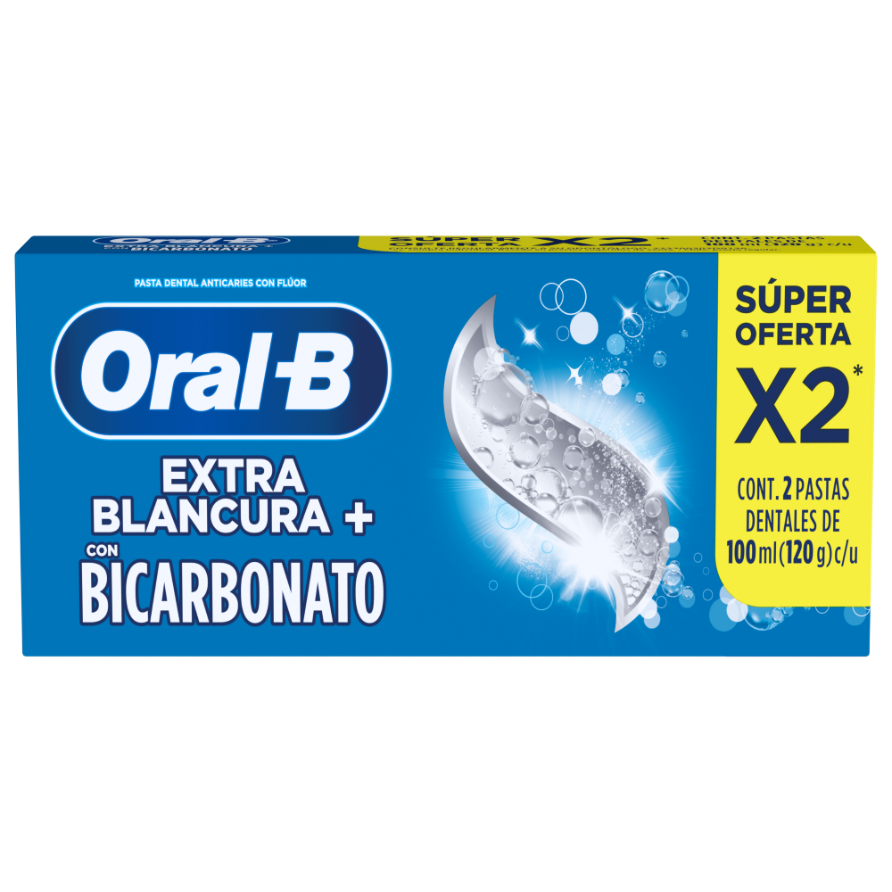 CREMA DENTAL ORAL B 12/2/100ML BICARBONA