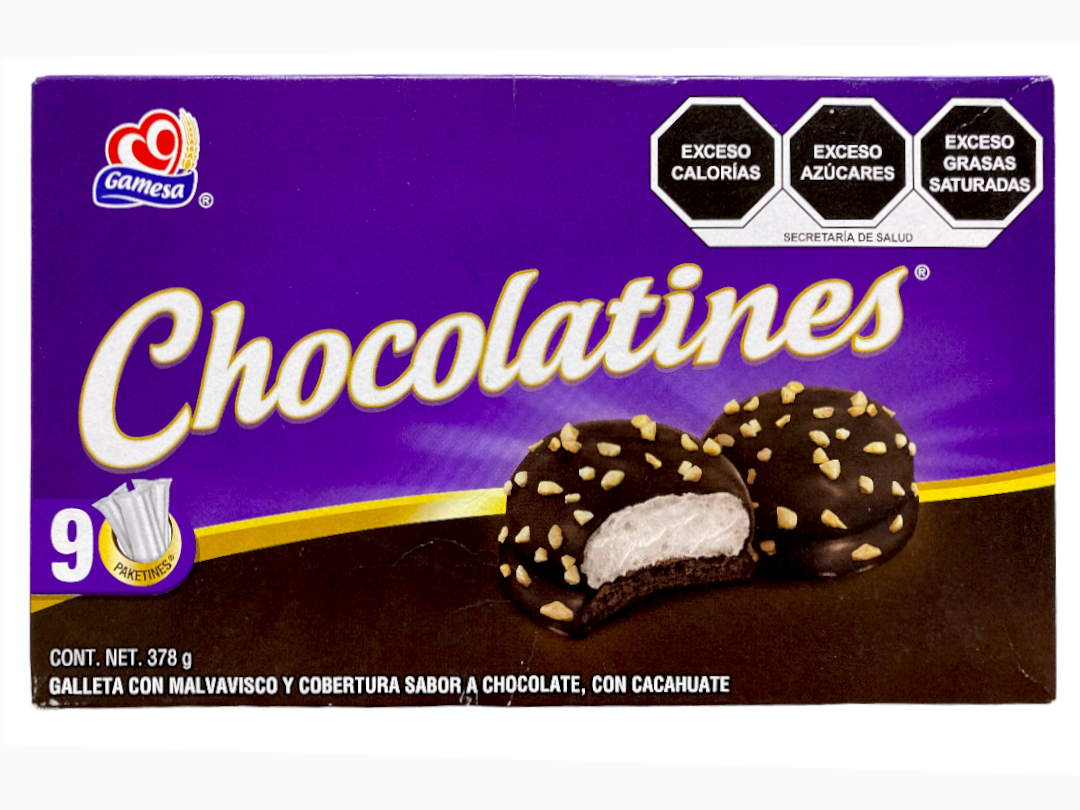 GAMESA CHOCOLATINES 10/378 GRS. BAJA