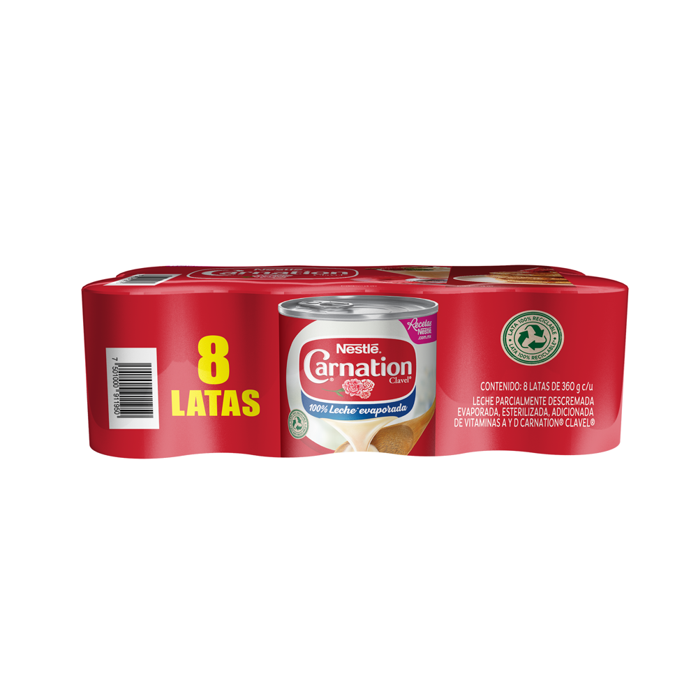 LECHE CLAVEL 8PACK 1/8/360 ML