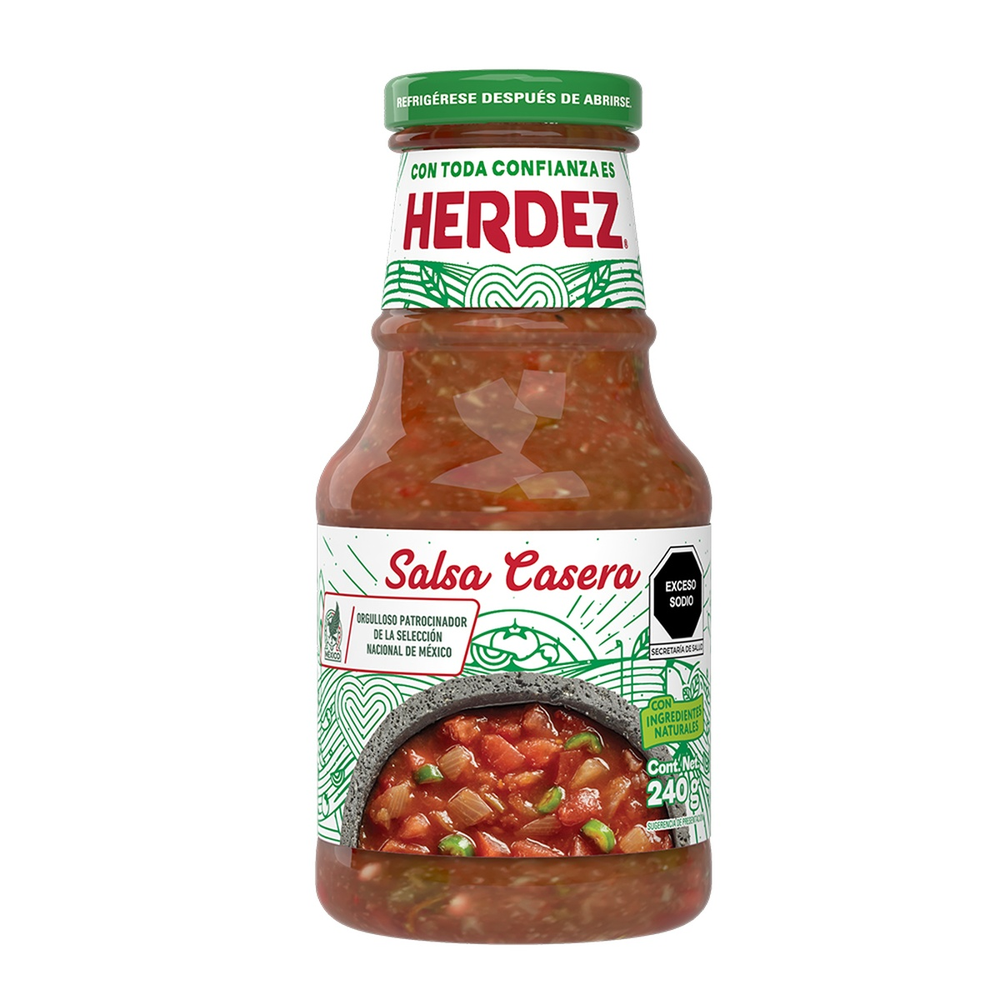 SALSA HERDEZ 12/240 GR CASERA FCO