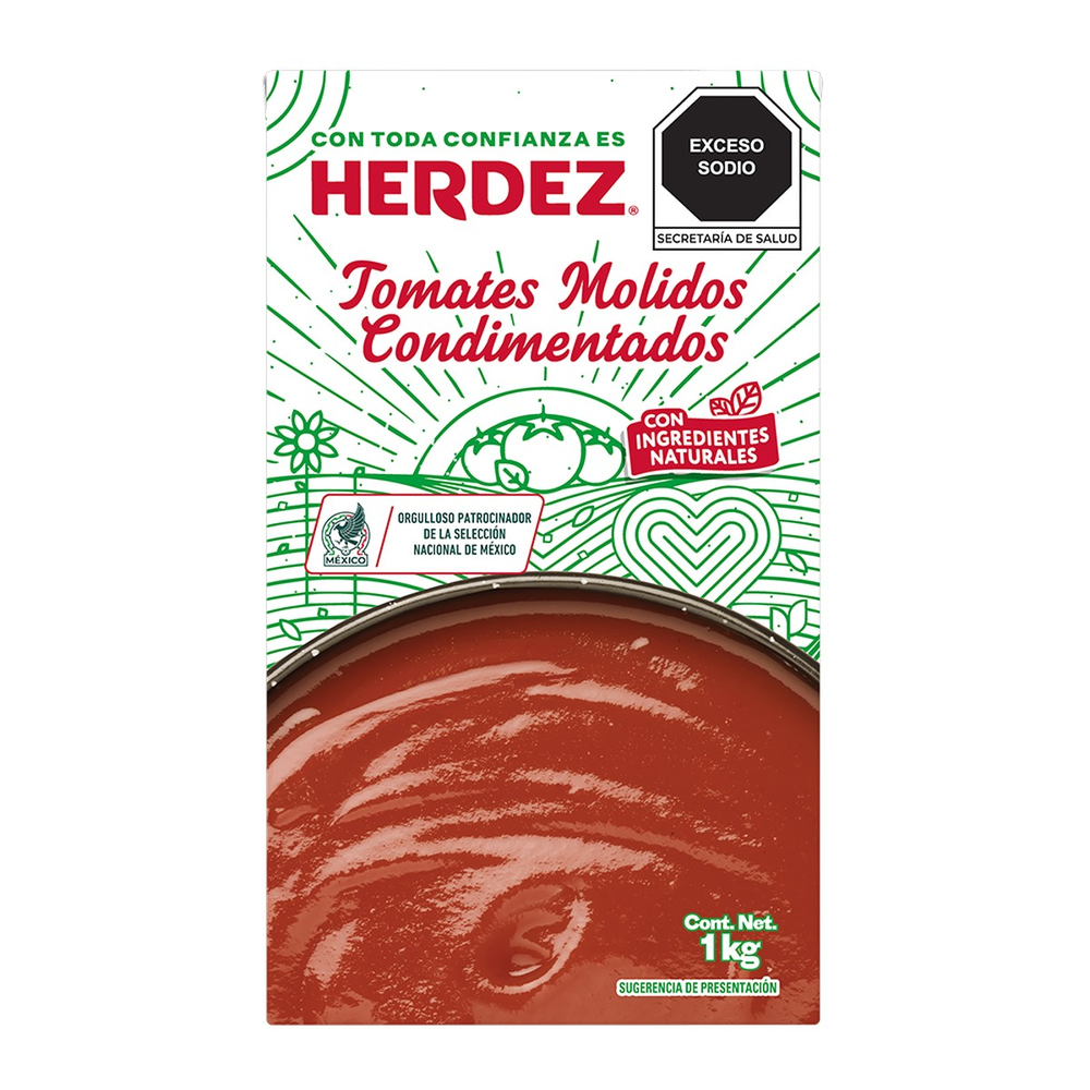 PURE TOMATE HERDEZ 12/1 LT