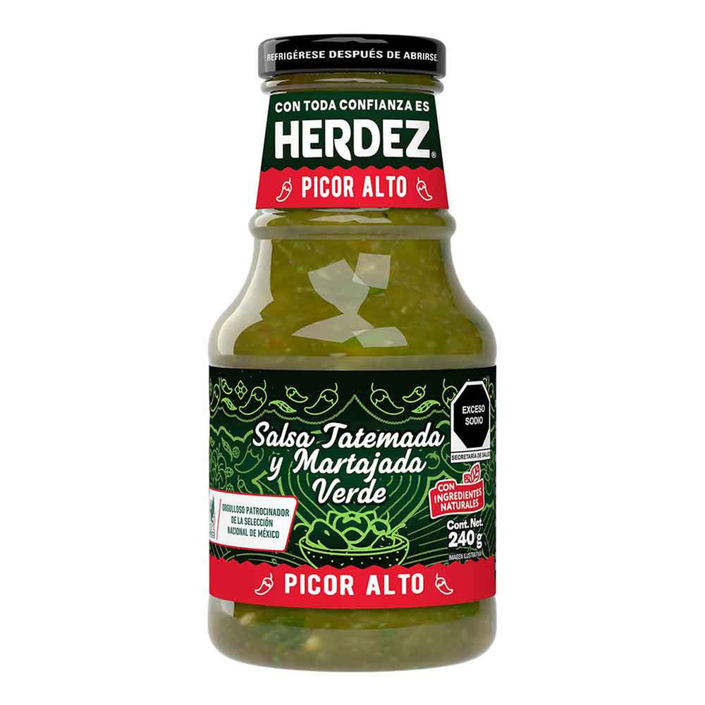 SALSA HERDEZ TATEMADA VERDE 12/1/240 GR