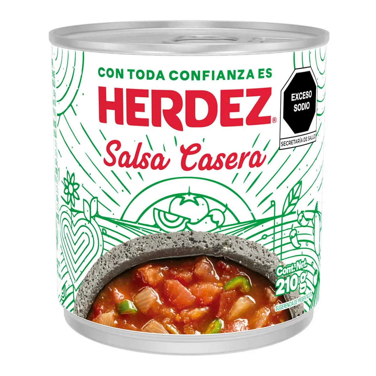 SALSA HERDEZ 24/210 GR CASERA
