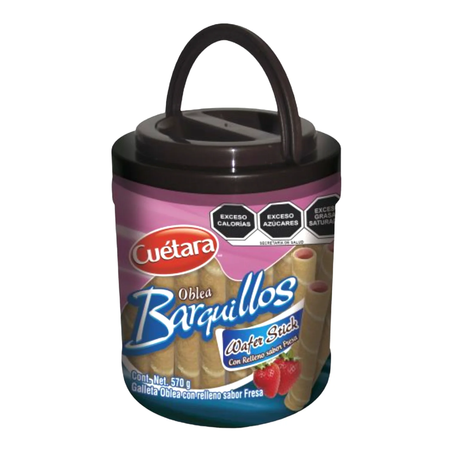 CUETARA OBLEA BARQ.FRESA 12/570 GR
