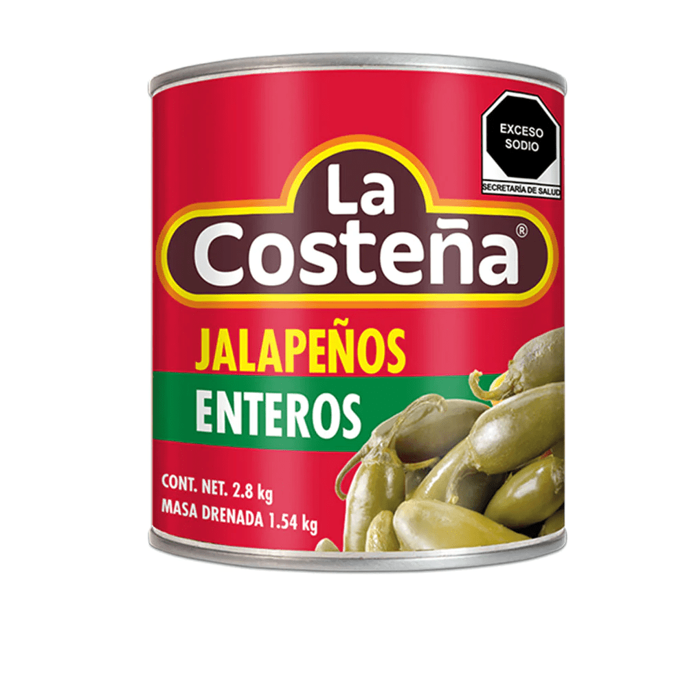 CHILES COSTE JALAPENOS 6/2.800GR