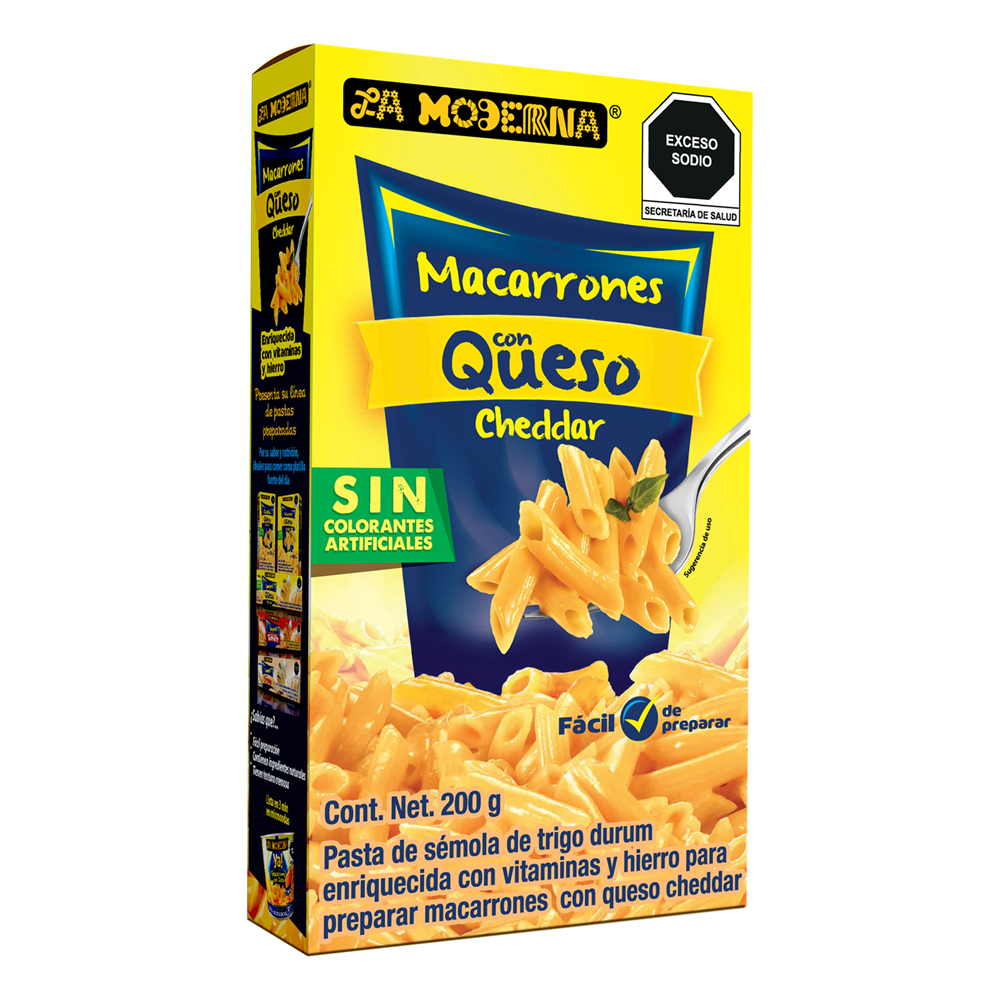 SOPA MOD. 20/200GR MACARRON C/QUESO