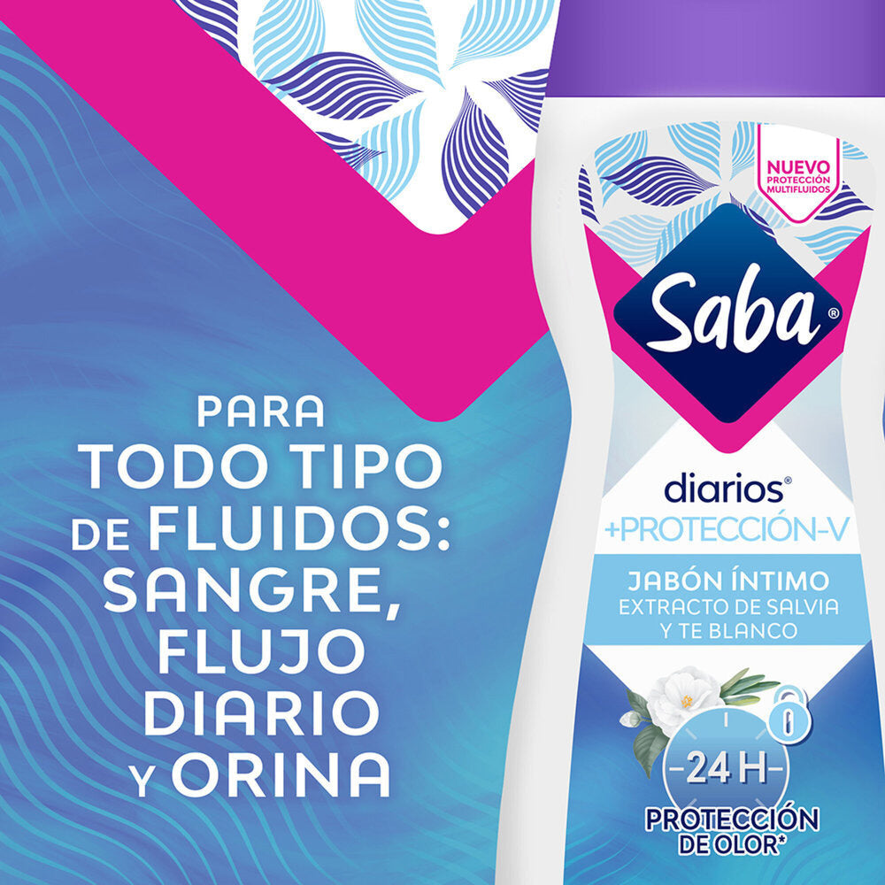Jabón Íntimo Saba Diarios +Protección-V 200 ml