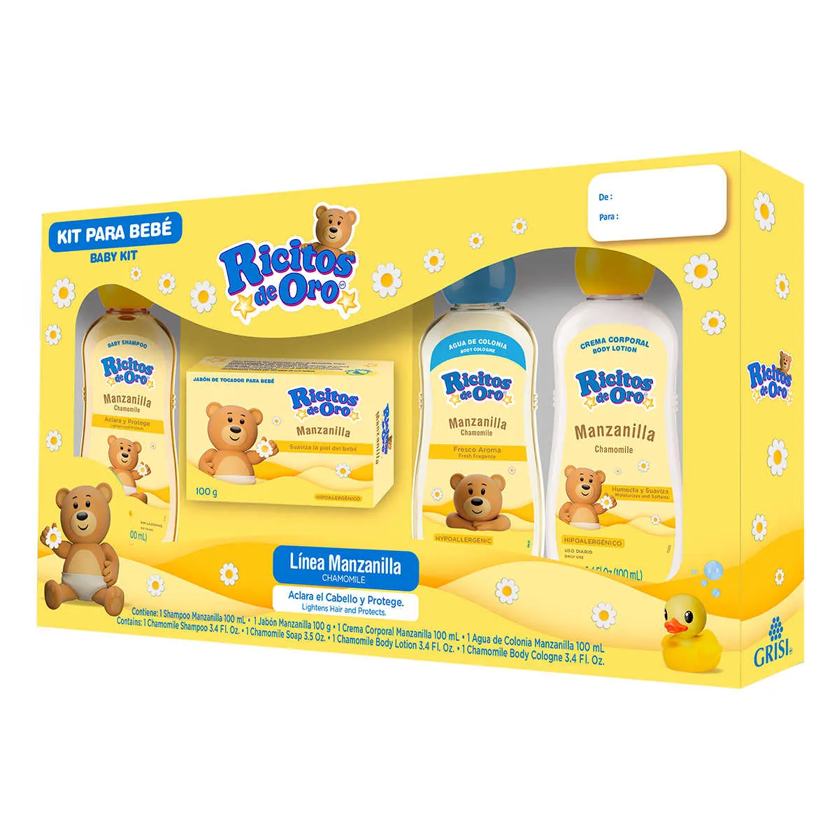 RICITOS DE ORO KIT M 12/1/4 PZA