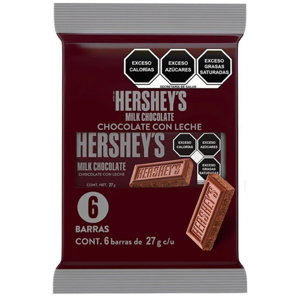 HERSHEYS BARRA MILK EXH 6/27 GRS
