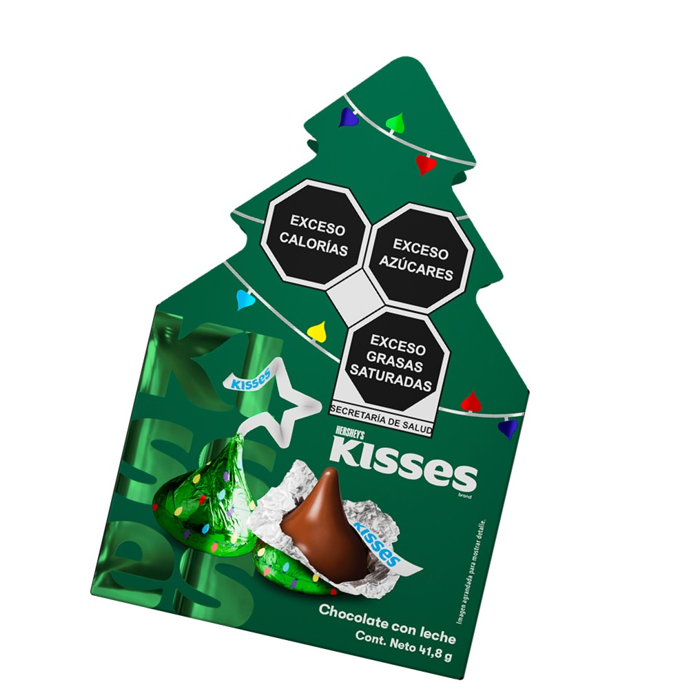 KISSES NAVIDAD MILK 24/4.18 GRS