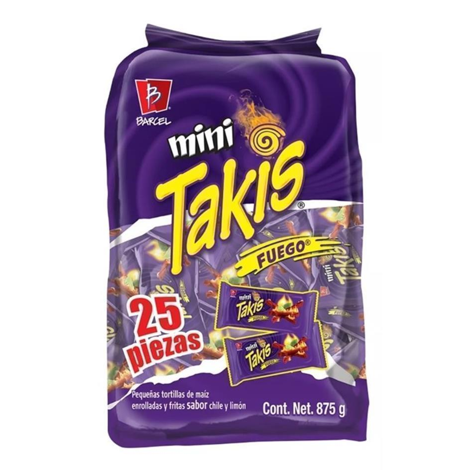 BARCEL MINI TAKIS FUEGO 3/25 PZAS