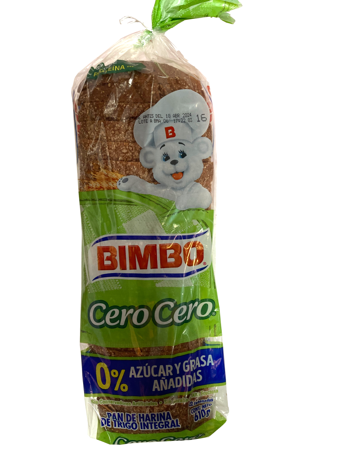 PAN CERO CERO BIMBO 610GRS