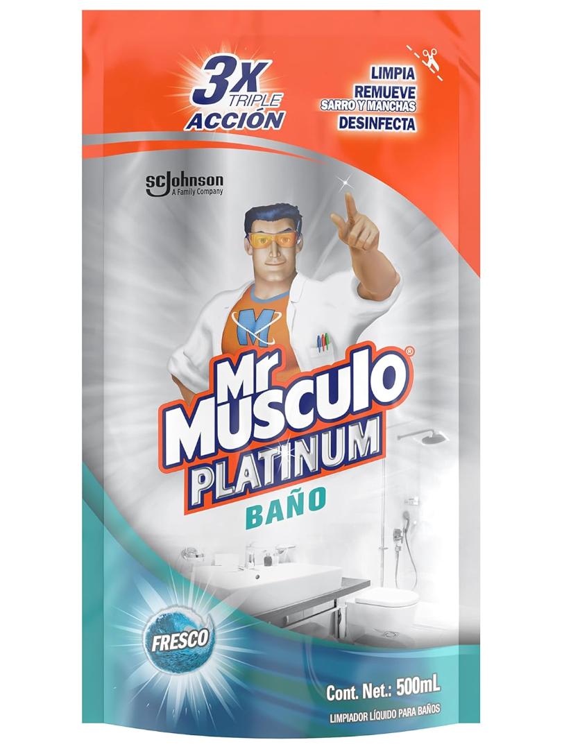MR MUSCULO BANOS DOYPACK 12/500ML PLATIN