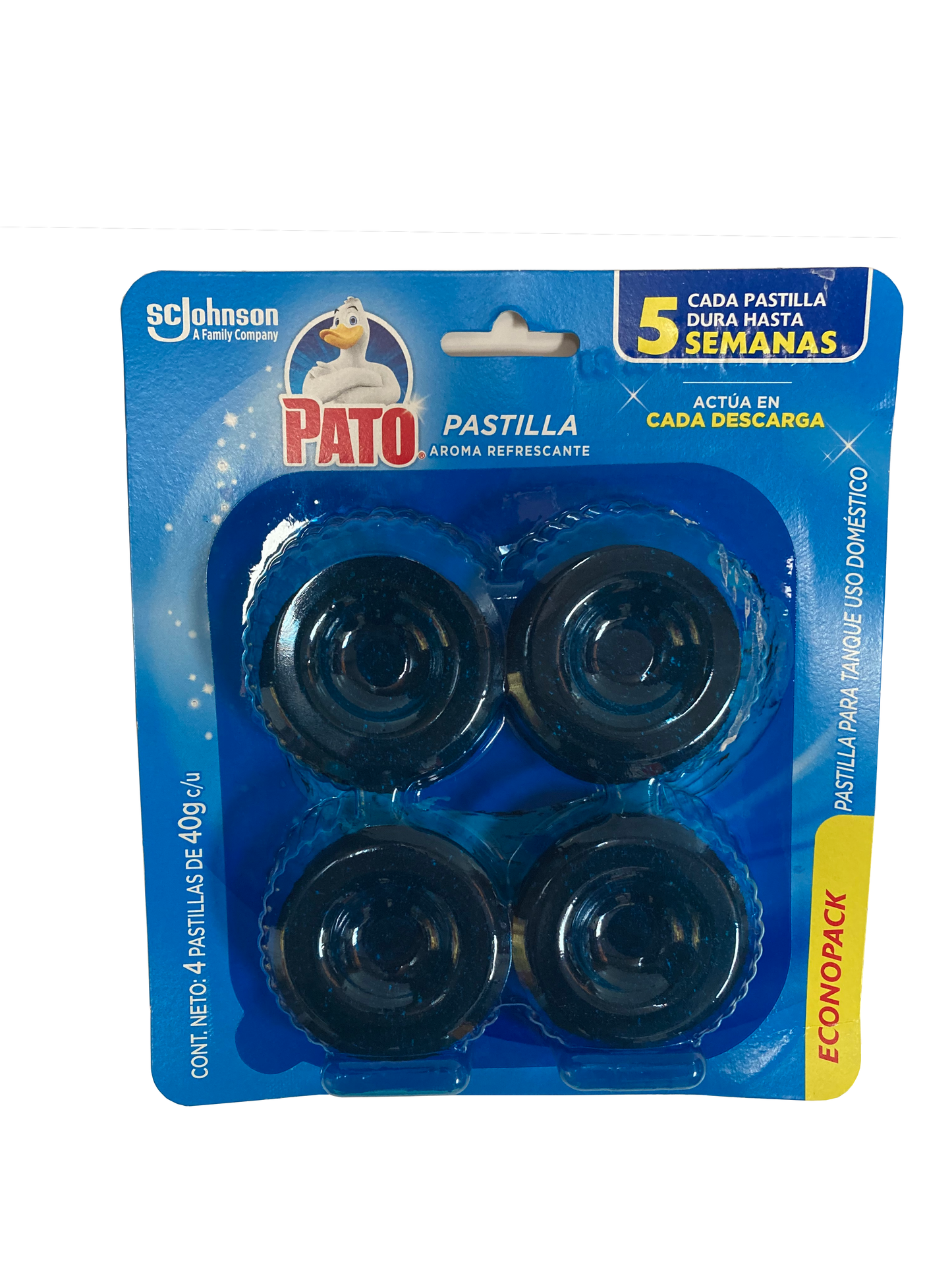 PATO PASTILLA AZUL 12/4/40GR