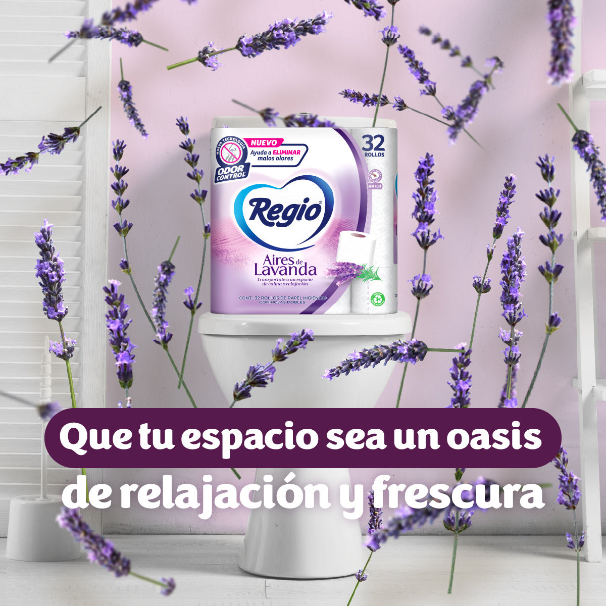 Regio Papel Higiénico Aires de Lavanda 32 rollos