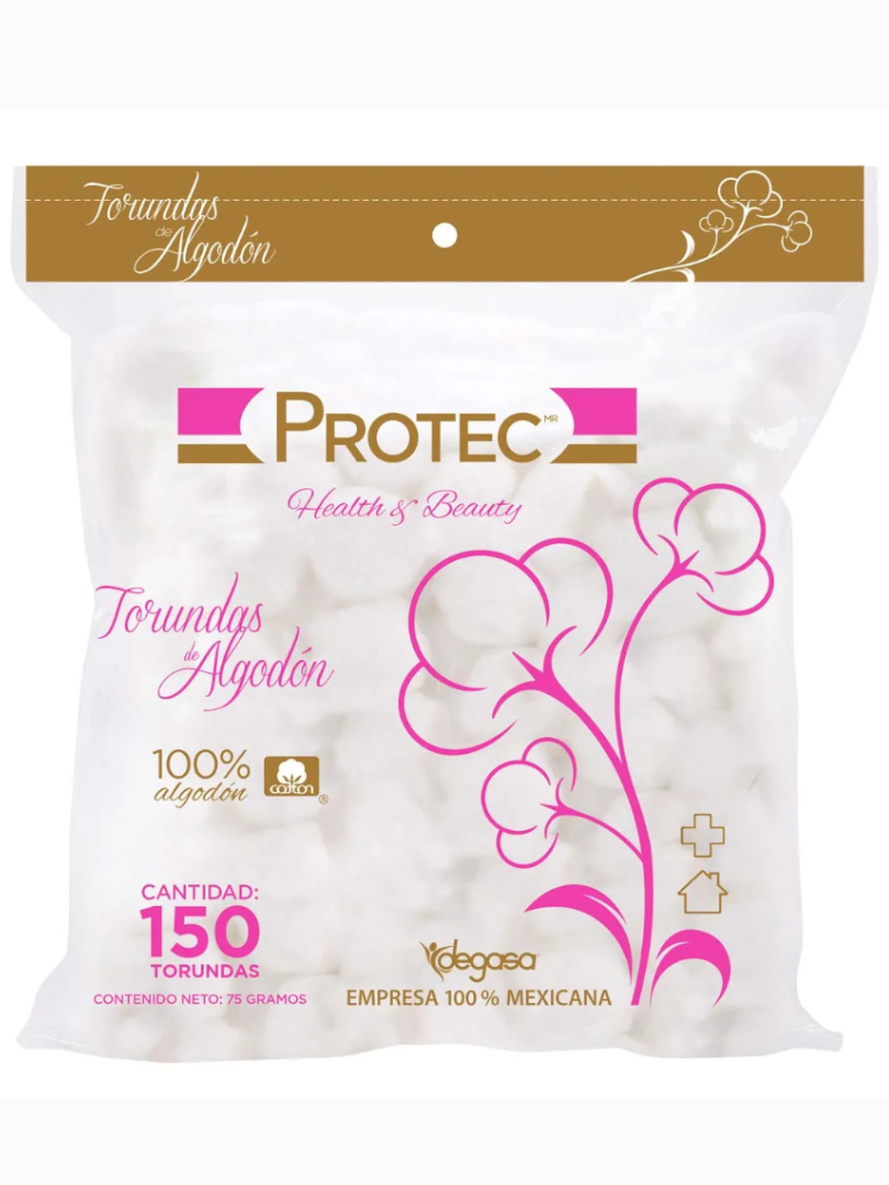 TORUNDAS ALGODON PROTEC 50/150/75 GR