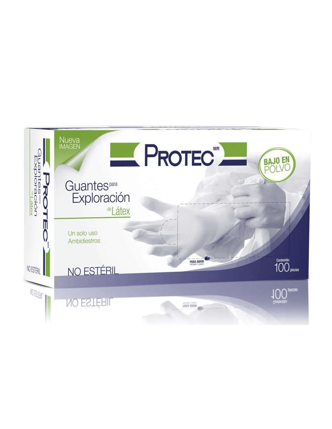 GUANTE LATEX PROTEC MED.10/100 PZA