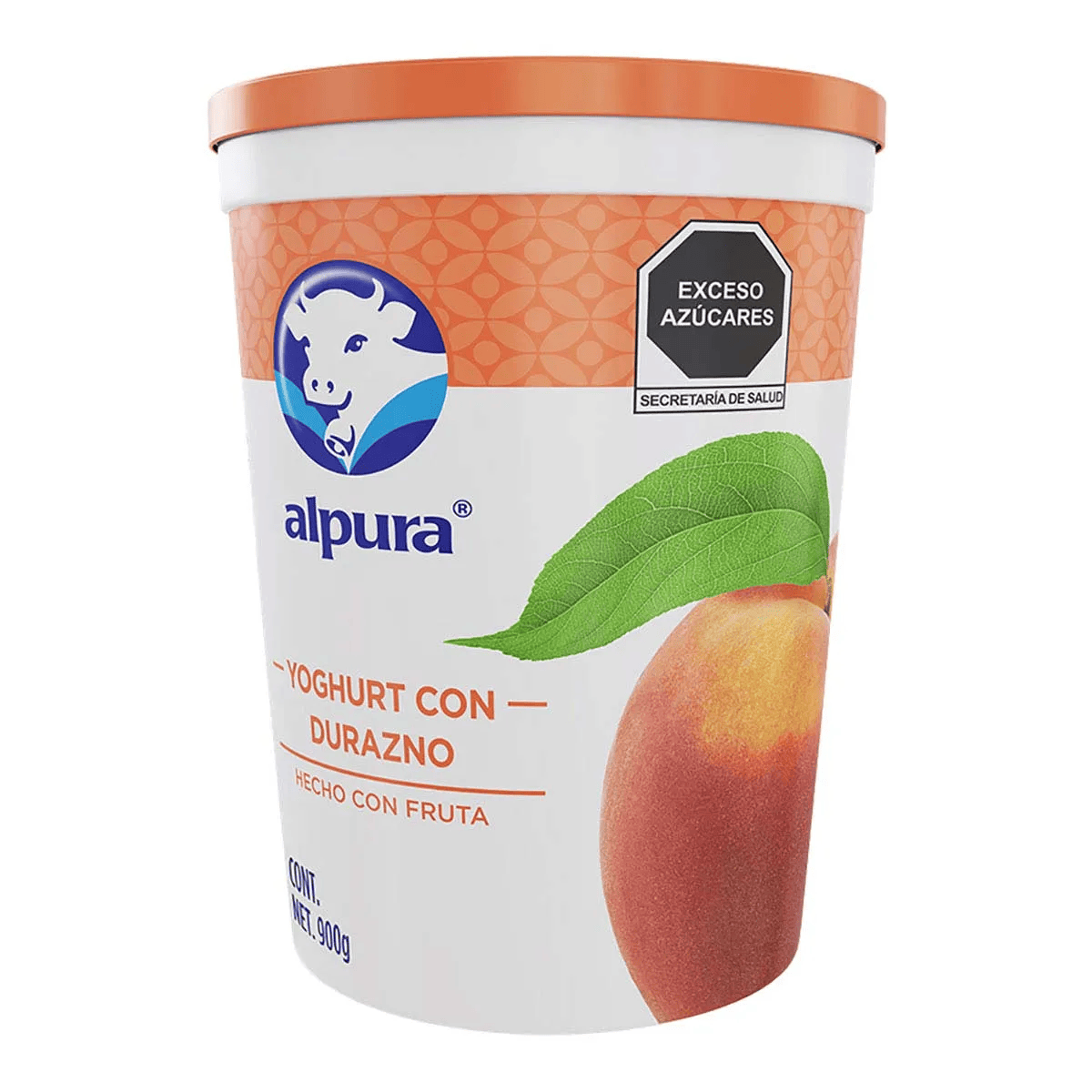 YOGHURT ALPURA DURAZNO 12/900GRS