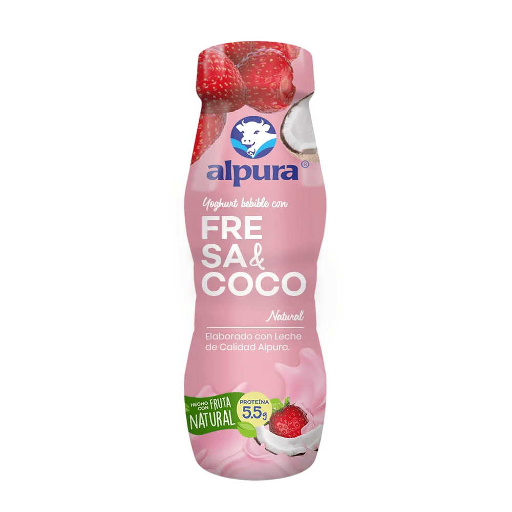 YOG.ALPURA BEBER FRESA COCO 24/220GRS