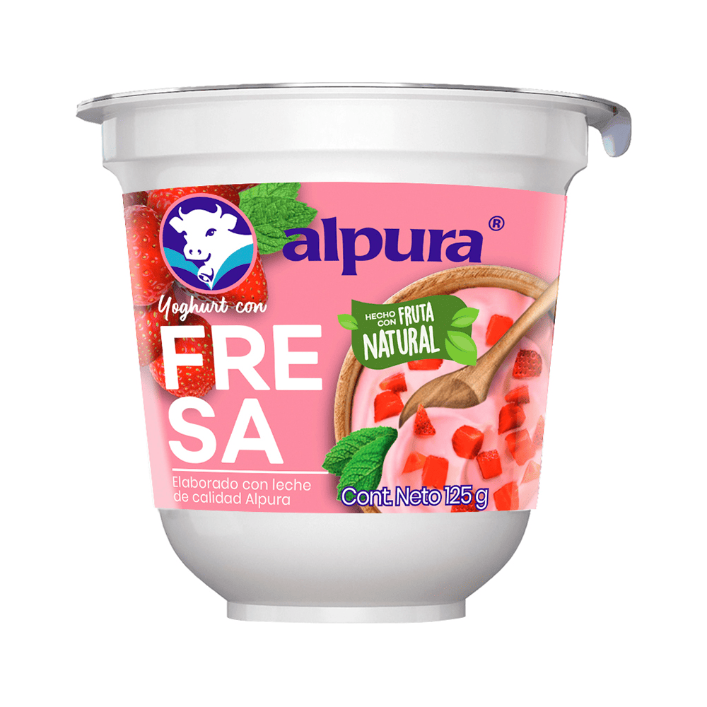 YOGHURT ALPURA 24/125 gr FRESA
