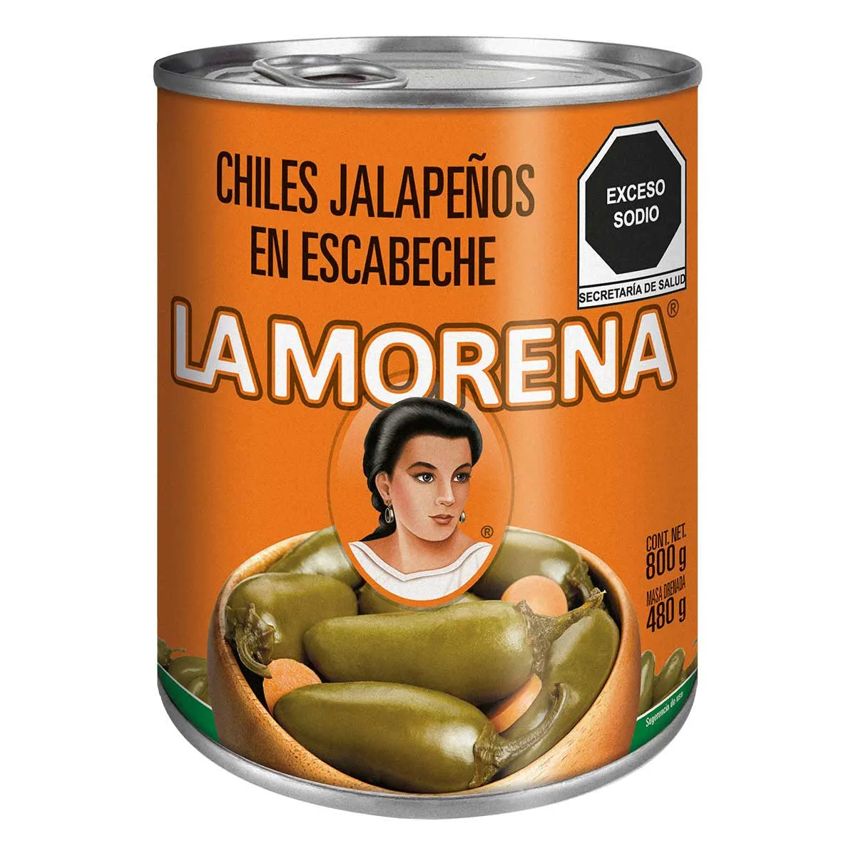 CHILES MORENA JALAPENOS 12/800GR