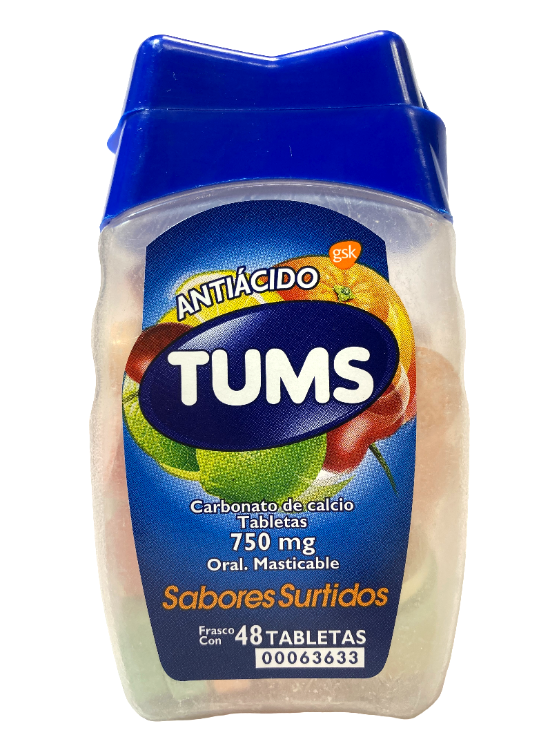 TUMS EXTRA SURTIDO 36/48 TABS.