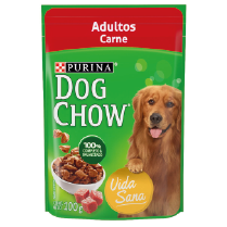 DOG CHOW POUCH AD. 12/1/100 GR CARNE