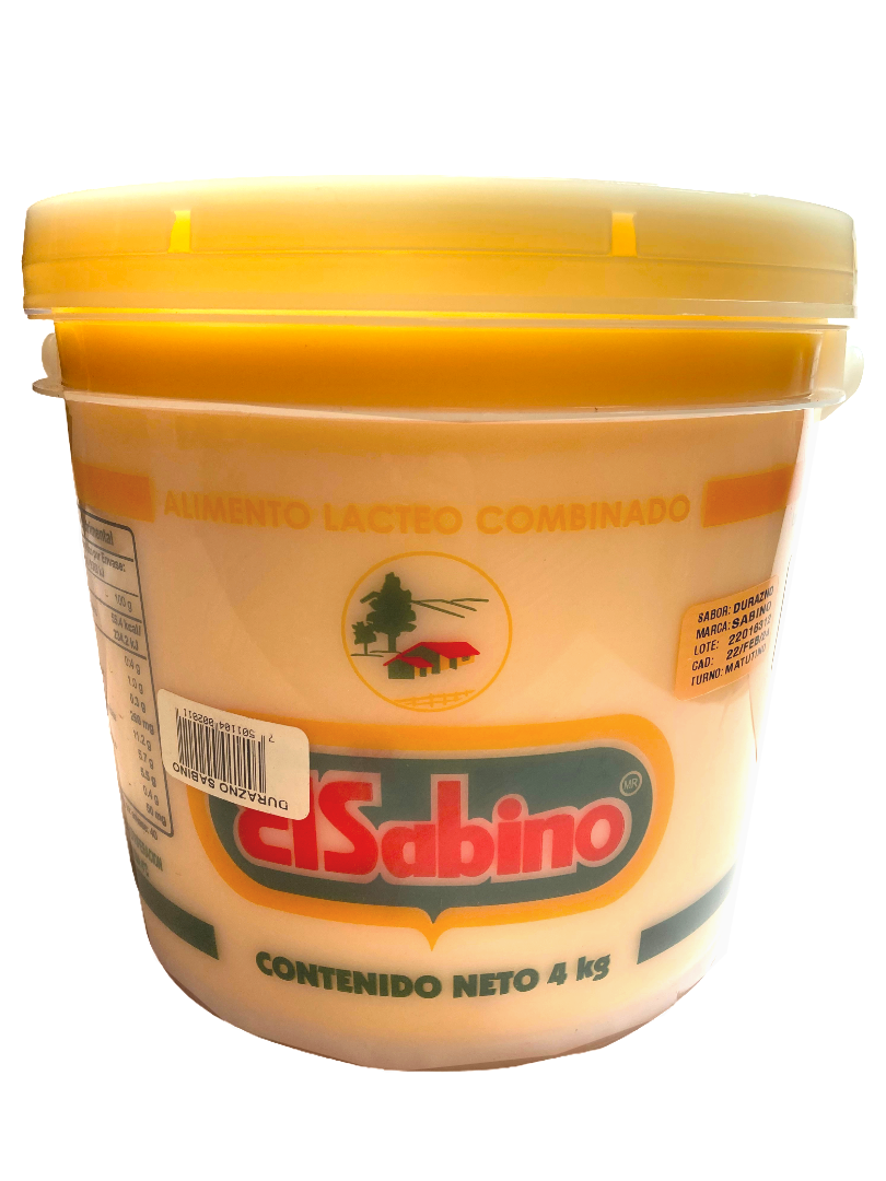 YOGHURT SABINO DURAZNO 4LT