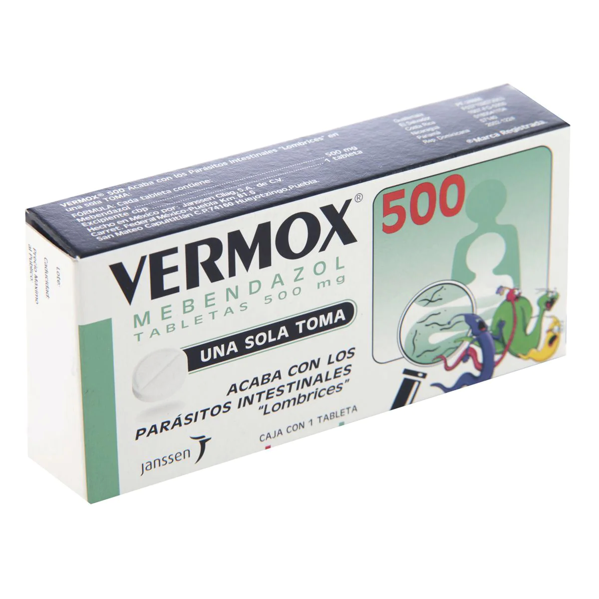 VERMOX 1 TABS.500 MG
