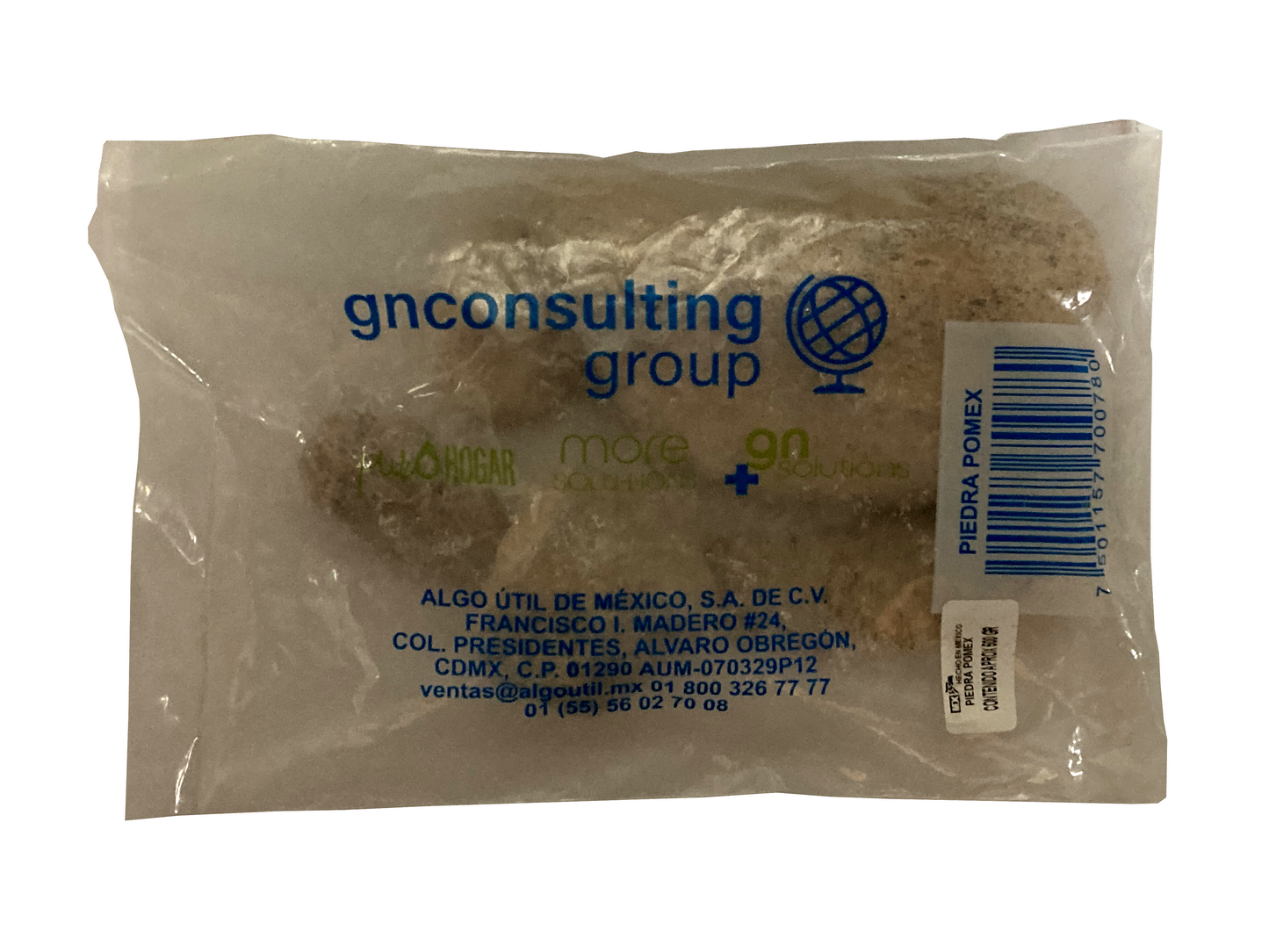 PIEDRA POMEX BOLSA 500GR B/25PZ